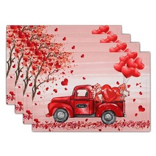 Valentines Day Placemats Set